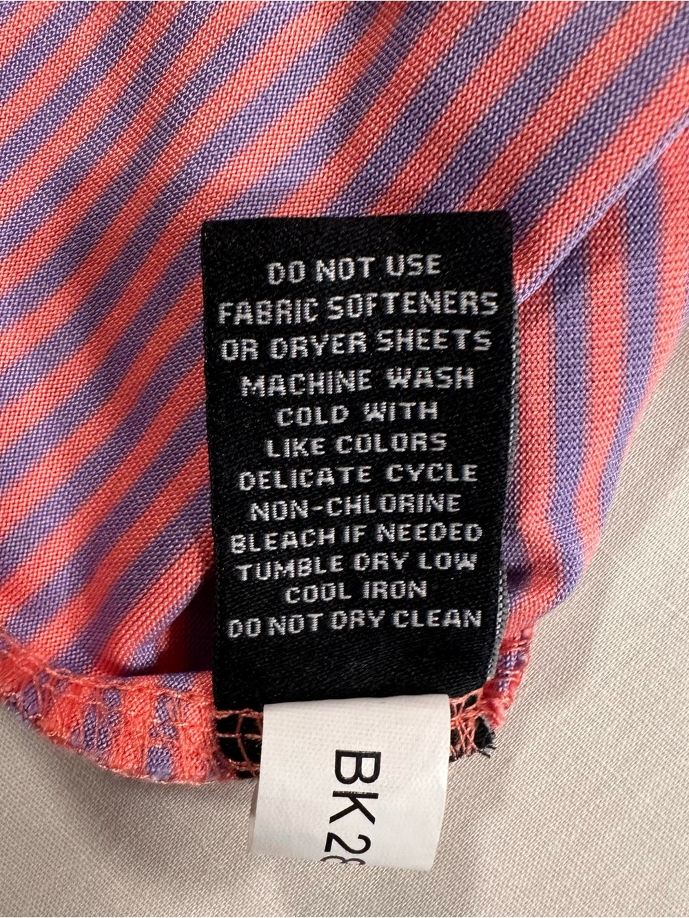 Zoom Pink Striped Men's Polo - Picture 8 of 10
